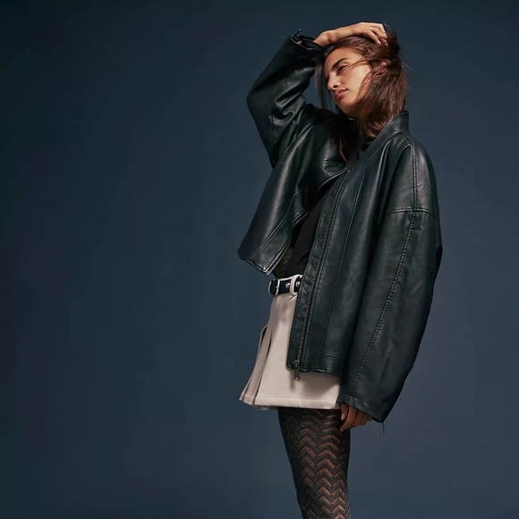 NWT We The Free Vinny Vegan Bomber by Free People - Picture 4 of 6